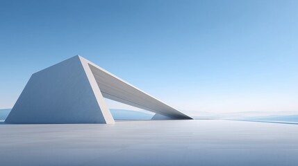 The spacious square and the simple buildings	