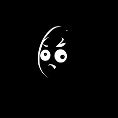 Obraz premium Egg - Black and White Isolated Icon - Vector illustration