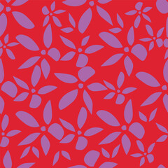 Fototapeta premium Colorful hand draw flowers seamless pattern. Can be used for fabric textile wallpaper. 