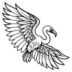 vector illustration of an eagle