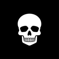 Obraz premium Skull - Minimalist and Flat Logo - Vector illustration