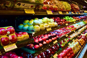 colorful candies in a shop