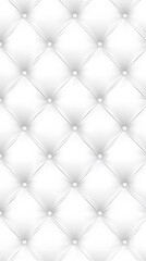 Elegant White Diamond Pattern Upholstery Texture
