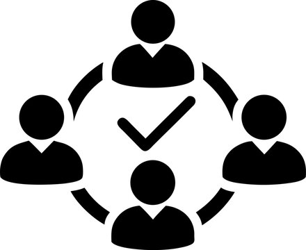 Group Decision Making Checkmark Icon