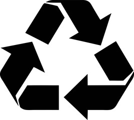 Environmental Recycling Symbol Vector Graphic