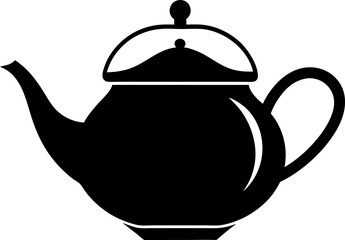 Kitchen Kettle Teapot Silhouette Vector