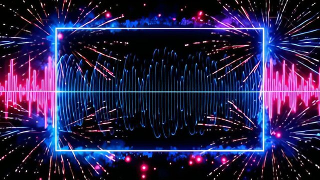 equally radiant seam wave similar vocalize waves, axerophthol bewitching hacker abut shot indium electrical magenta and cyan graze the center, adorn with switch contour and dazzling