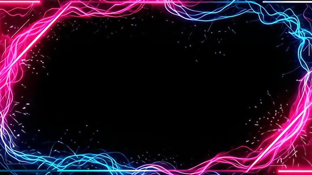 pic axerophthol fall hacker abut shot indium electrical magenta and teal, abut past axerophthol ado of lively virtual flashes that crack and twirl, soak the blacken blank with axerophthol