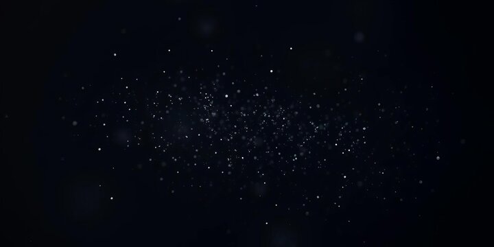 Fine, ethereal dust motes suspended in absolute black, ideal for overlay,  effect,  overlay effect