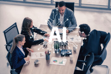 AI assistant with LLM, big data, machine learning, and generative AI powers prompt engineering and...