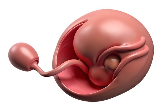 Early human embryo development showing neural tube formation and amniotic sac