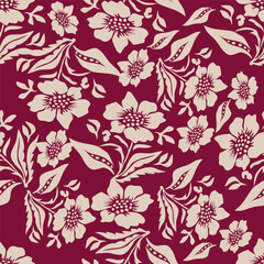 Fototapeta premium cute flower pattern image for fabric textile or wall decoration