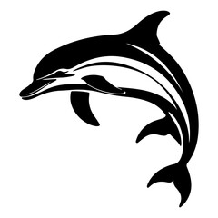 Leaping Dolphin Marine Animal Vector Illustration