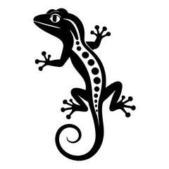 Stylized Gecko Lizard Reptile Vector Illustration