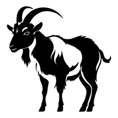 Smiling Ram Goat Head Mascot Vector Illustration