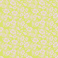 Fototapeta premium cute flower pattern image for fabric textile or wall decoration