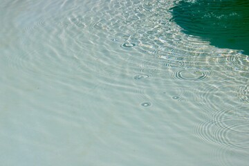 water drop in the water