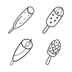 set of food icons