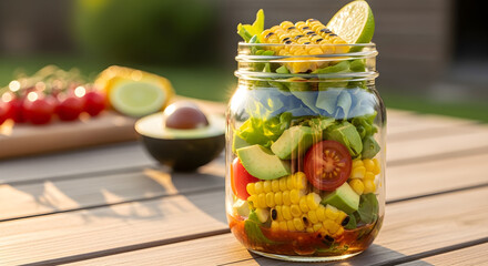 pickled cucumbers in glass jar