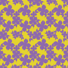Colorful hand draw flowers seamless pattern. Can be used for fabric textile wallpaper.	
