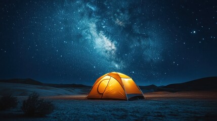 Milky Way Camping Adventure: A Night Under the Stars
