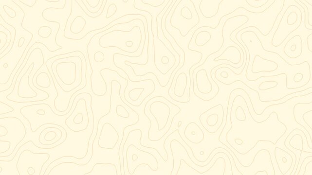 An abstract creamy vanilla topographic pattern with soft warm ivory contour lines creating an elegant seamless look