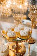 Elegant dessert display featuring traditional sweets at a lavish event