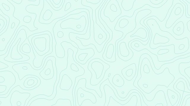 An abstract light mint green topographic texture with soft pastel green contour lines for a fresh seamless background