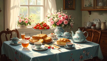 A Sunny Morning Tea Party