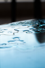 Rain drops on the window. Water drops