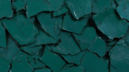 Fototapeta premium Textured Teal Green Makeup Pigment Abstract Background