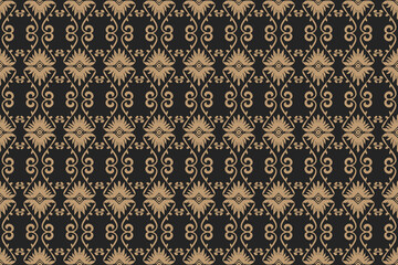 Ethnic abstract ikat art. Aztec ornament print. geometric ethnic pattern seamless  color oriental.  Design for background ,curtain, carpet, wallpaper, clothing, wrapping, Batik, vector illustration.