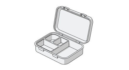 Durable compartmentalized lunchbox for healthy eating and meal prep on the go