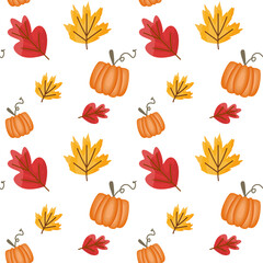 Autumn element seamless pattern design