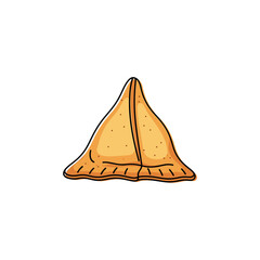 Fototapeta premium Samusa icon logo flat vector design
