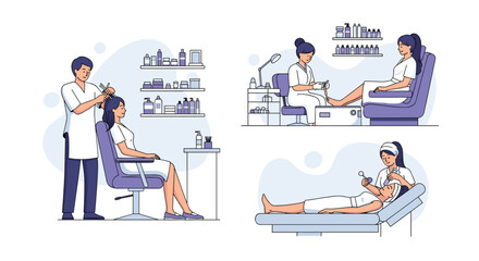 Discover top-tier beauty salon services including expert hair styling relaxing pedicures and rejuvenating facial treatments for a complete pampering experience