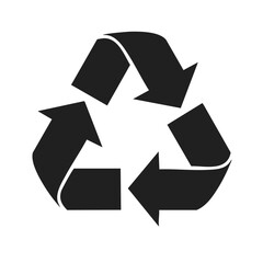 Recycling Symbol with Arrows for Sustainability and Environmental Conservation Efforts