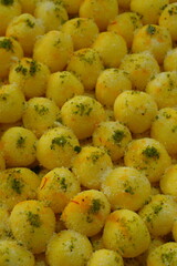 Sooji Ladoo or Rava Laddu with Almond Garnish – Indian Festive Sweets