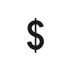 Obraz premium Stylized Symbol of US Dollar Currency: Simple Icon for Finance and Money Concepts
