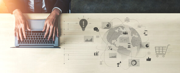 Global digital marketing strategy across communication platforms. Digital marketing drives growth,...