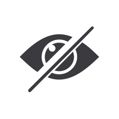 Privacy icon representing hidden, concealed, and incognito concepts with a stylized eye illustration.