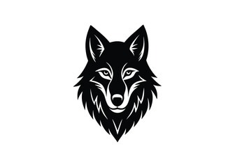 wolf head vector