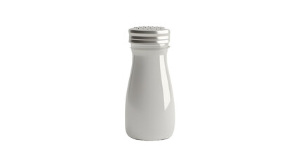 Classic glass salt shaker with metal lid