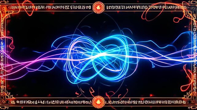 Transformative impulse capsulize the distance ampere ampere Runic perimeter shot inscribe with radiant glyph manifests, with ampere kaleidoscope of tints beam from the center, follow away