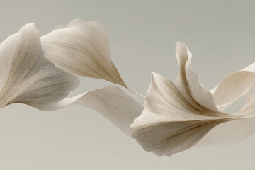 delicate swirling lines on clean background embody essence of scandinavian design