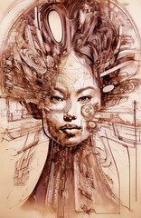 robotic woman