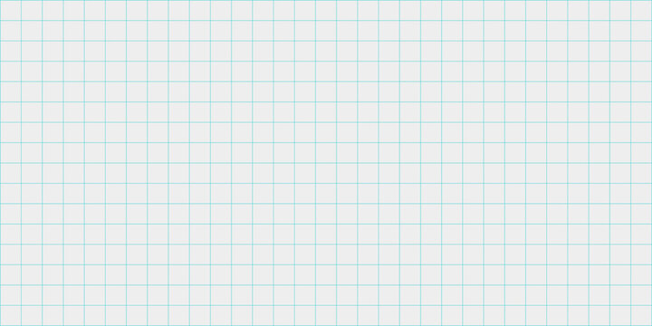 Seamless blue grid on white background, resembling classic graph paper. Ideal for math, design, or school themed visuals. Vector art