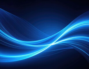 Abstract flowing light waves