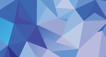 Fototapeta premium Abstract geometric background with blue and purple polygon shapes for digital design