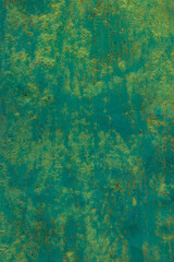 Rusty metal surface texture on outdoor wall during daytime